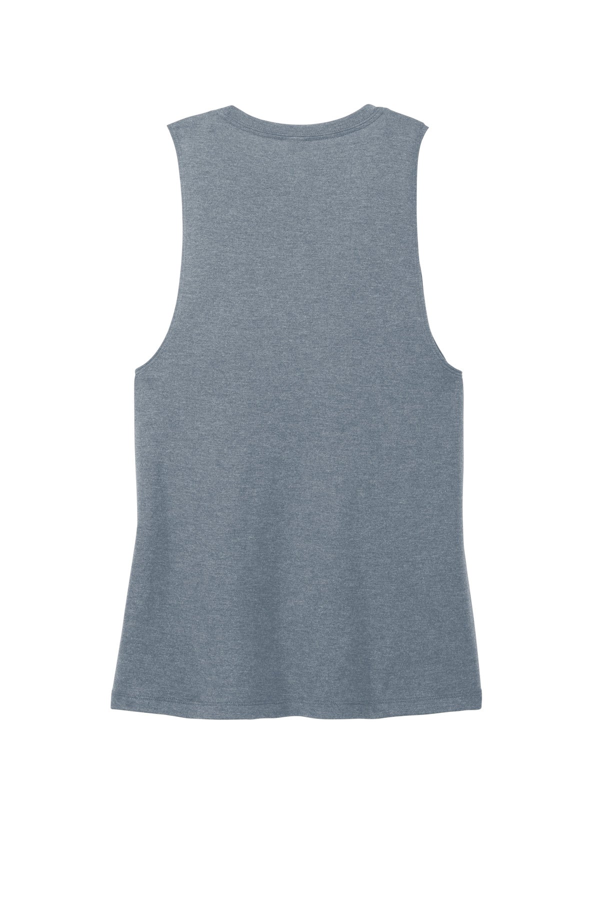 District Women's Perfect Tri Muscle Tank DT153 Flint Blue Heather