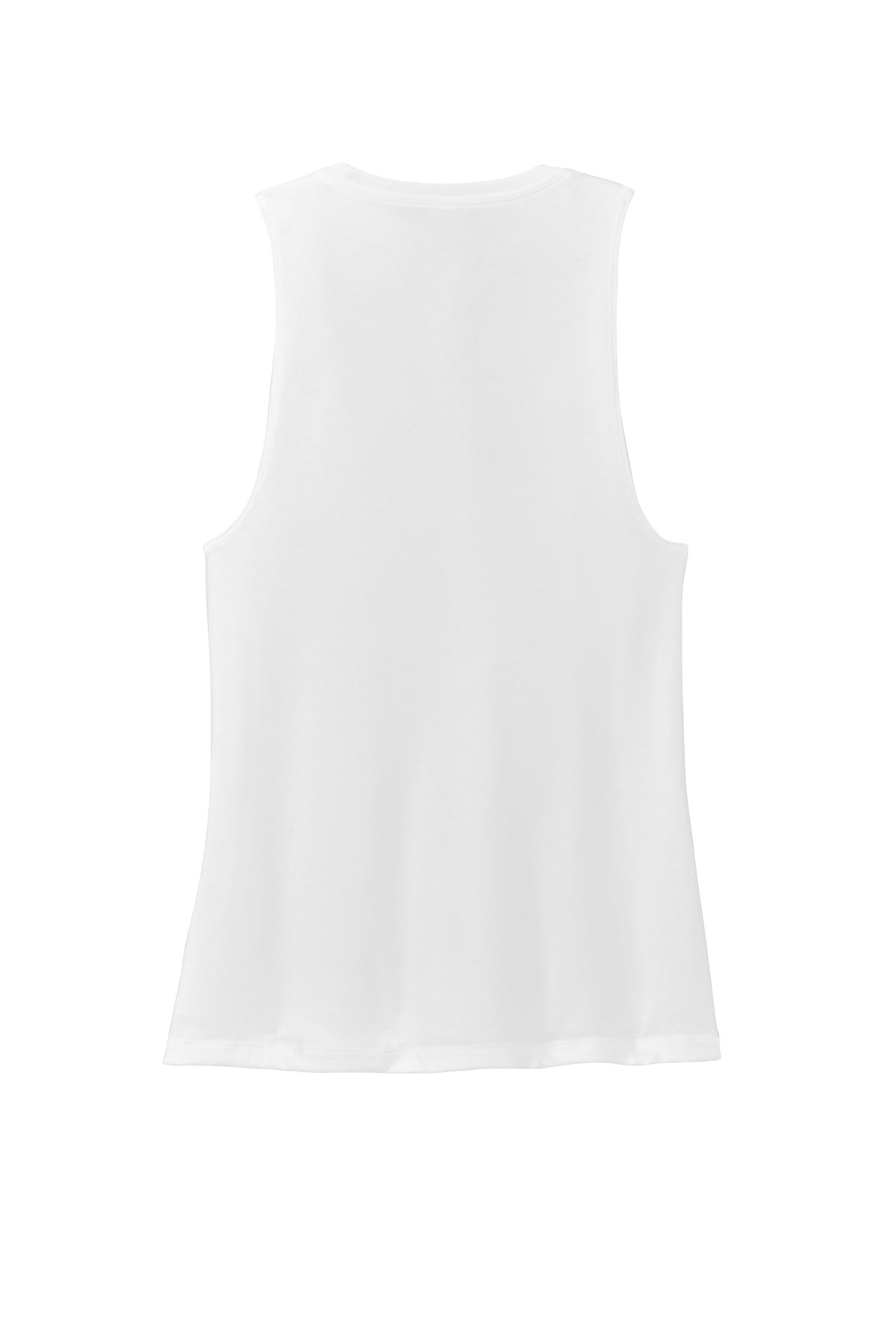 District Women's Perfect Tri Muscle Tank DT153 White