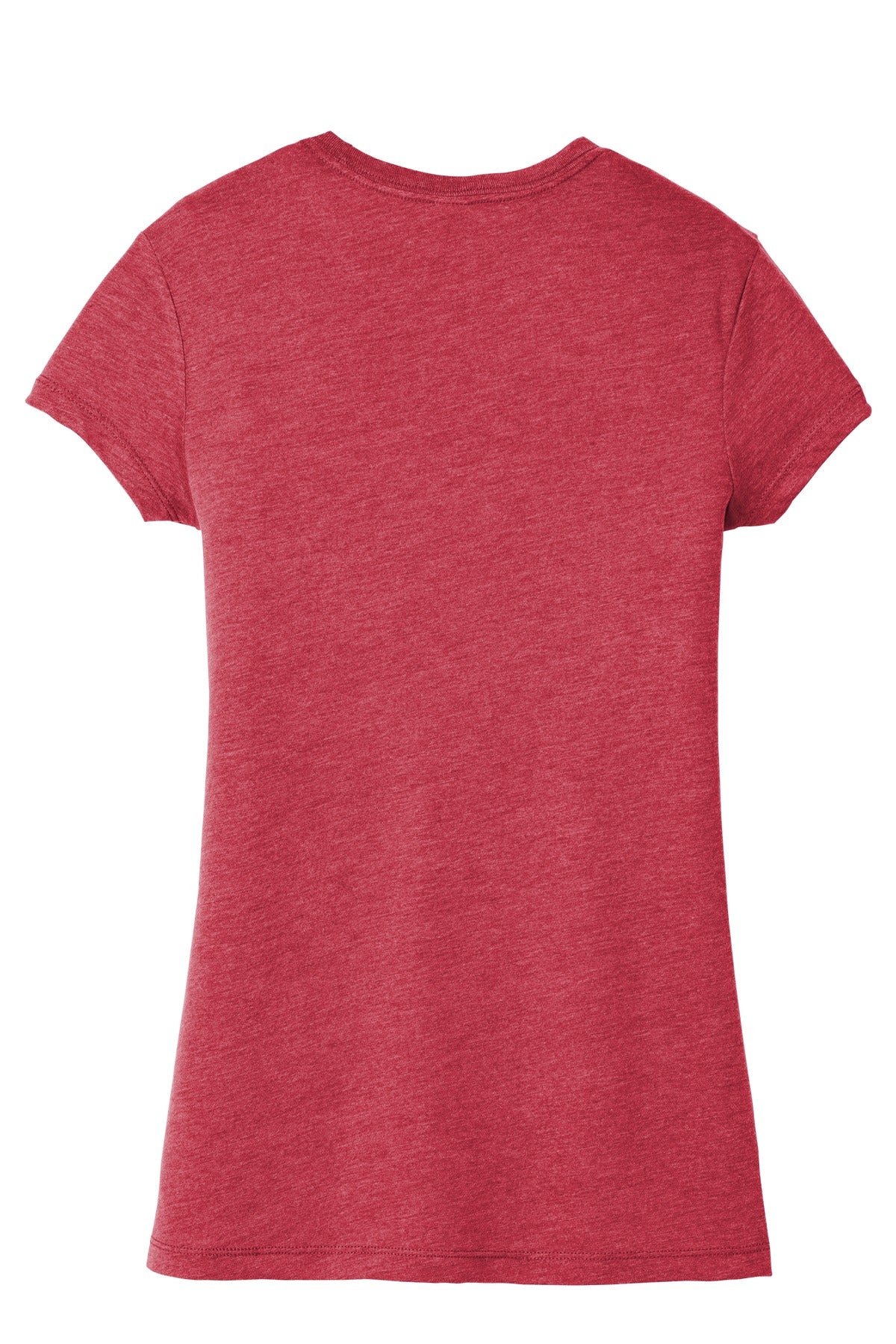 District Women's Fitted Perfect Tri Tee DT155 Red Frost