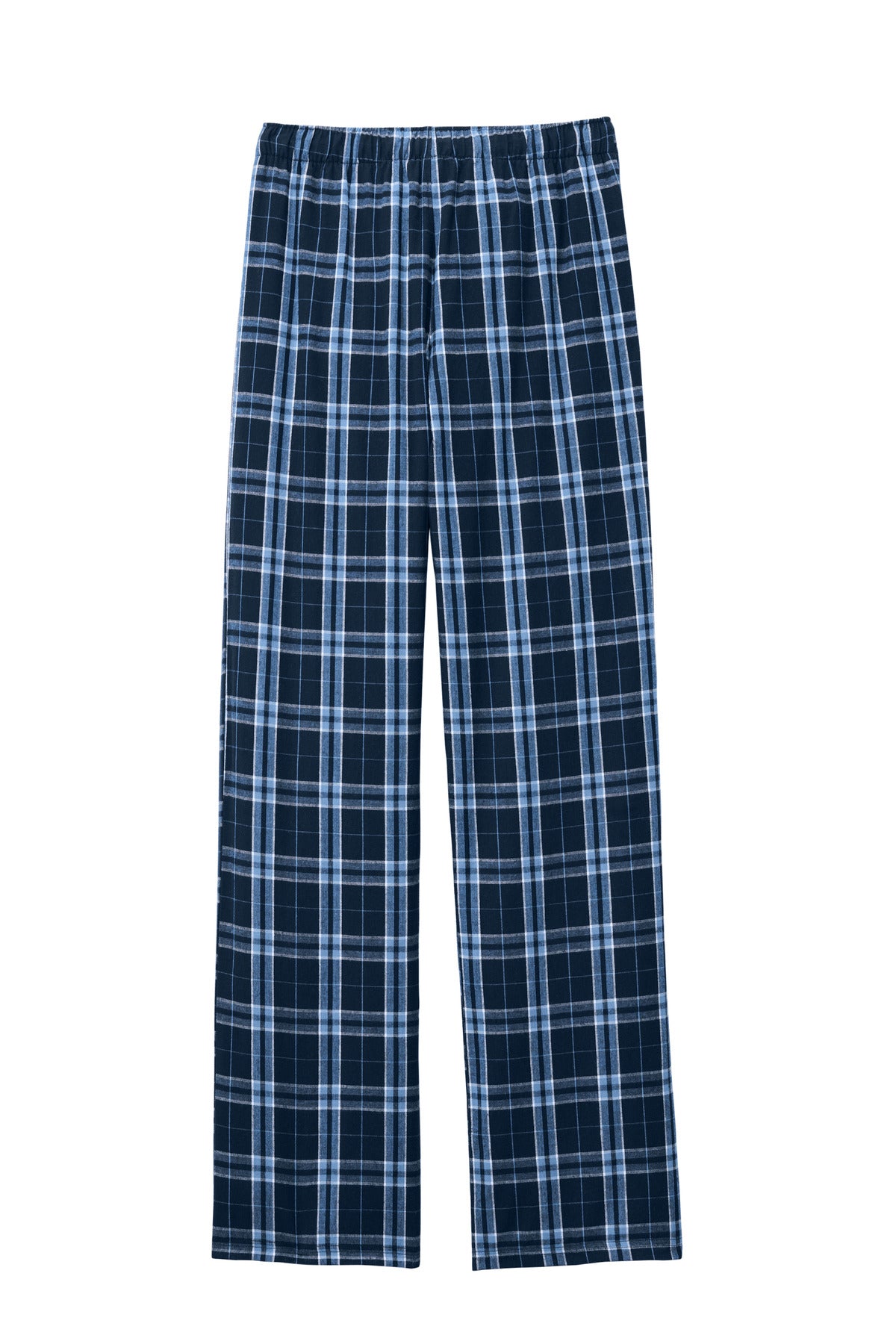 District Flannel Plaid Pant DT1800 True Navy/ Carolina Blue