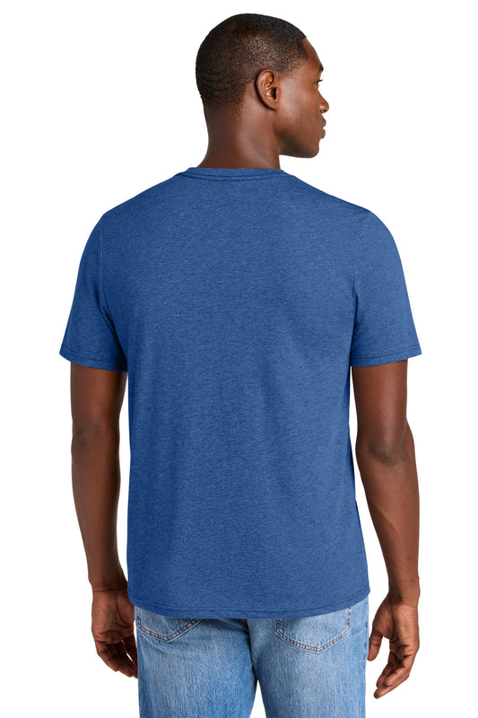 District Perfect Weight CVC Tee DT184 Heathered Deep Royal