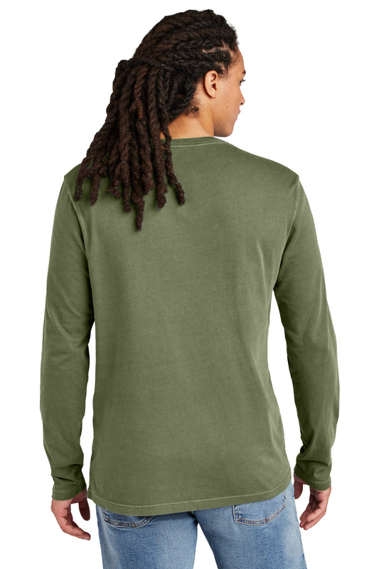 District Wash Long Sleeve Tee DT2103 Olive Drab Green