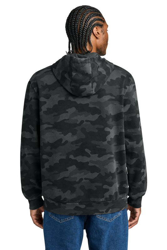 District Wash Camo Fleece Hoodie DT2200C Black