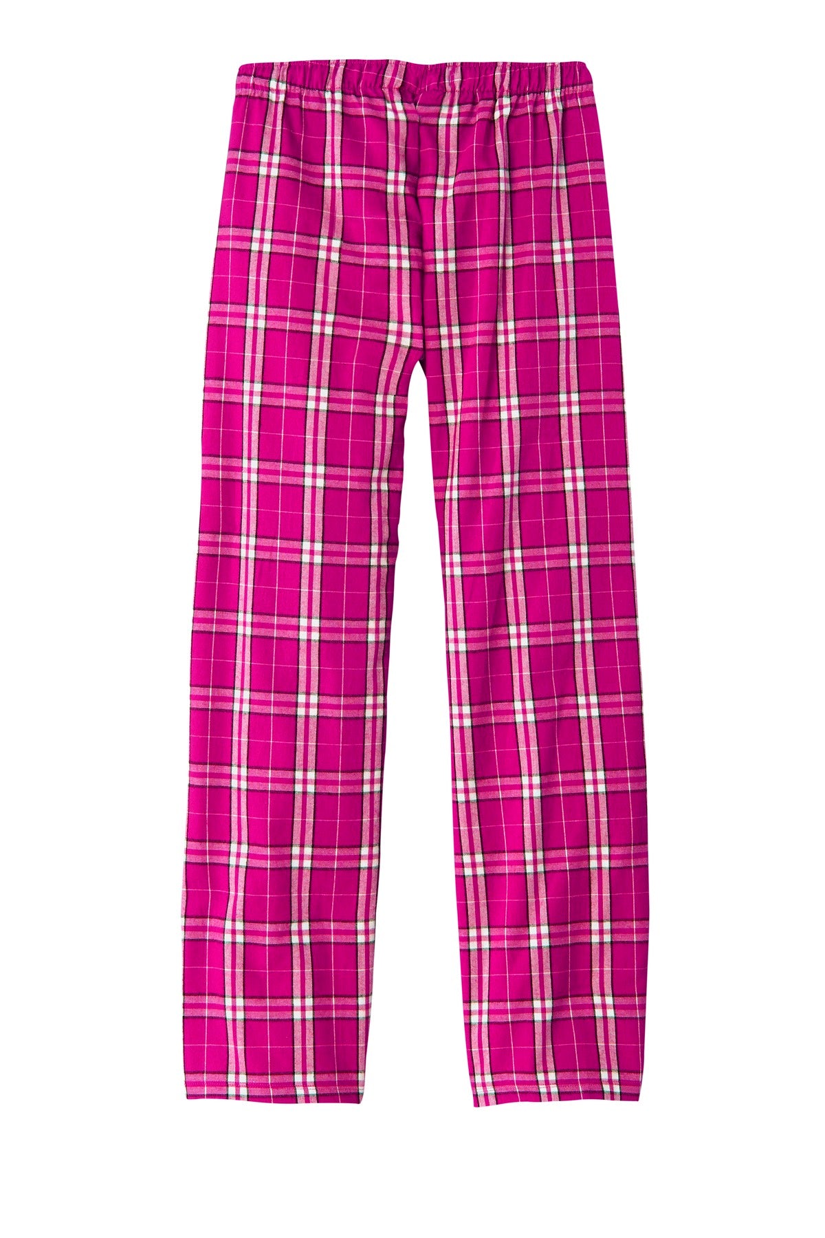 District Women's Flannel Plaid Pant DT2800 Dark Fuchsia
