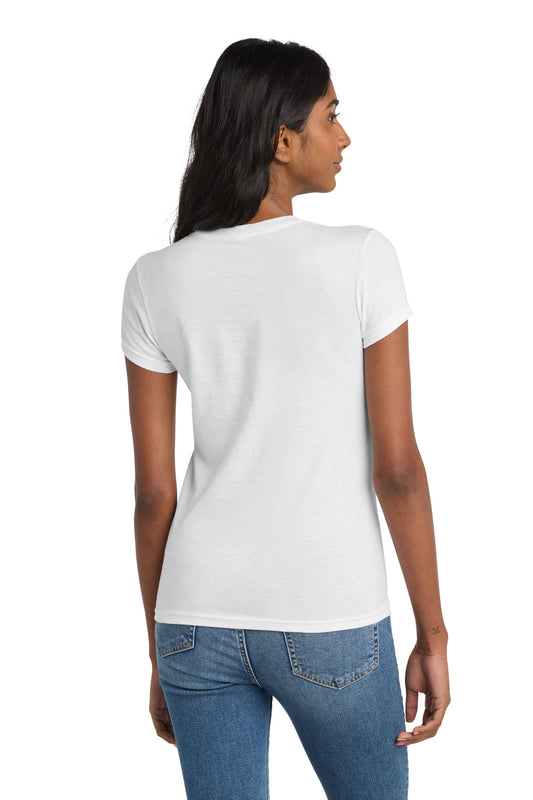 District Women's Fitted The Concert Tee DT5001 White