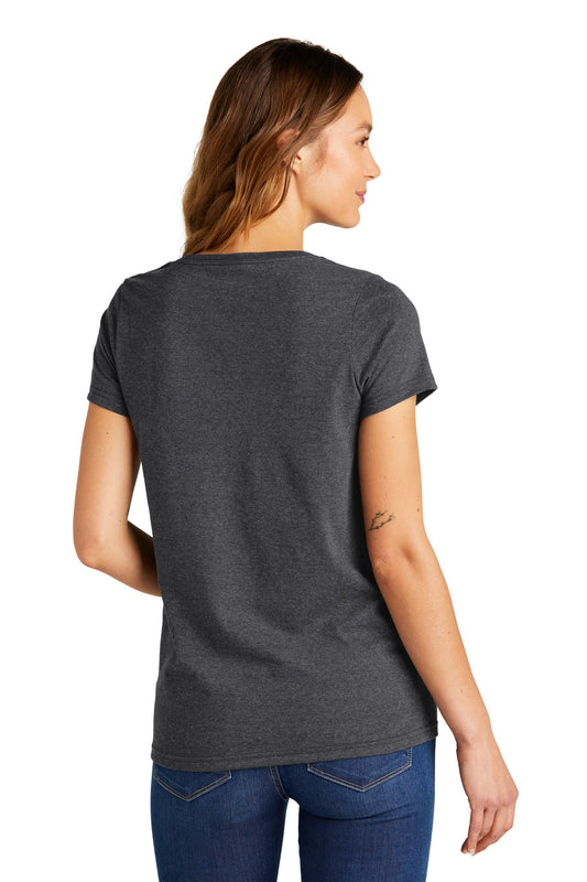 District Women's The Concert Tee V-Neck DT5002 Heathered Charcoal
