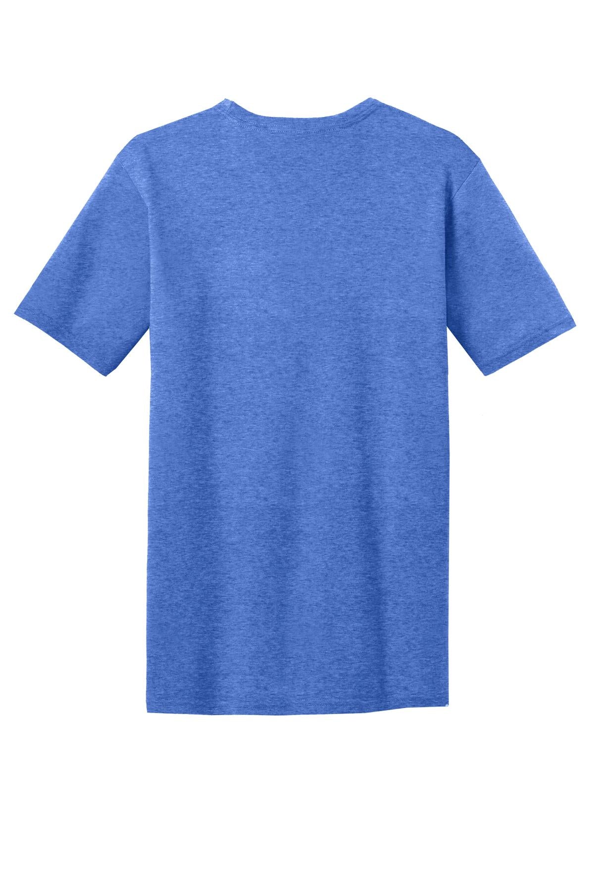 District Very Important Tee with Pocket DT6000P Heathered Royal