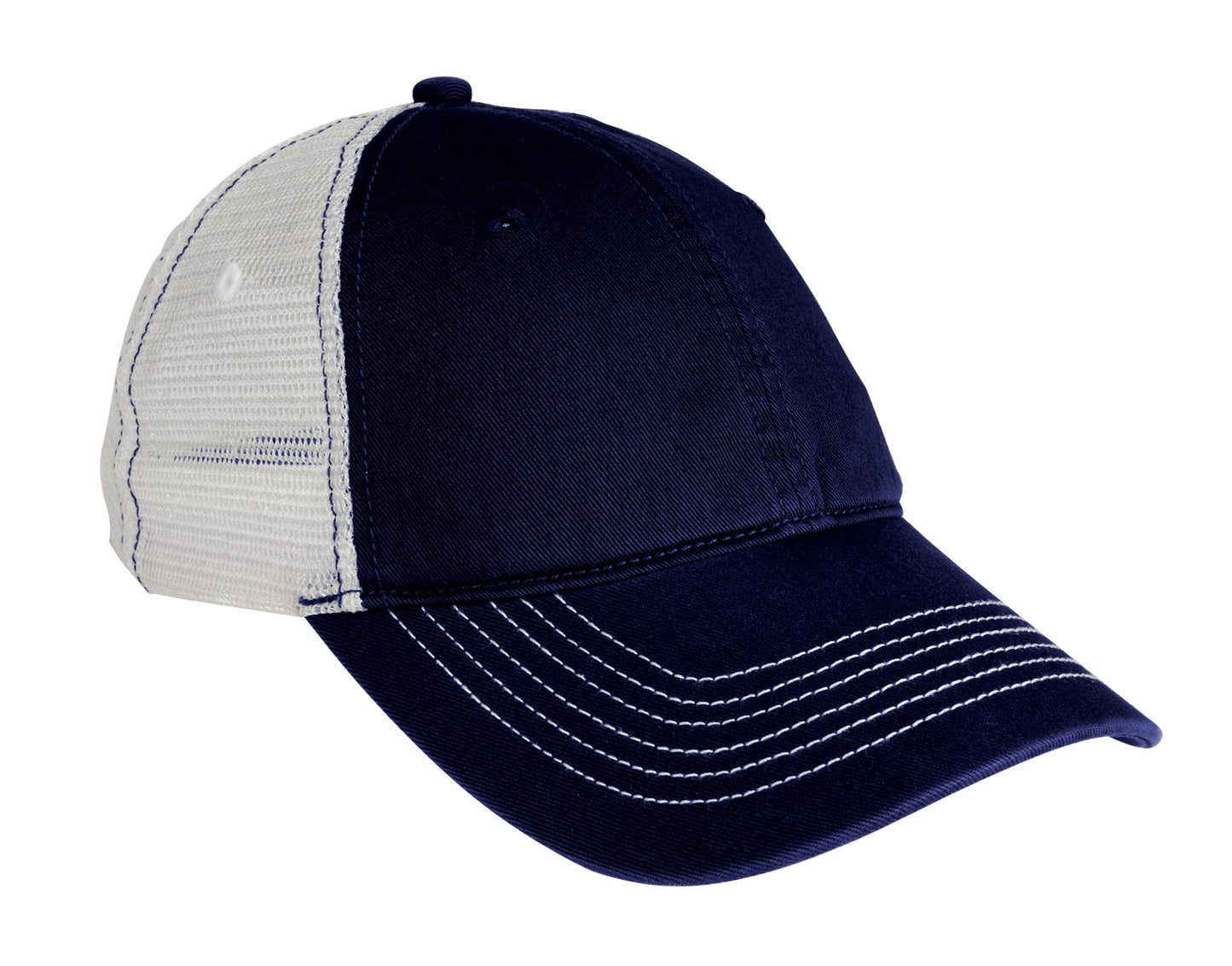 District Mesh Back Cap DT607 New Navy/ White