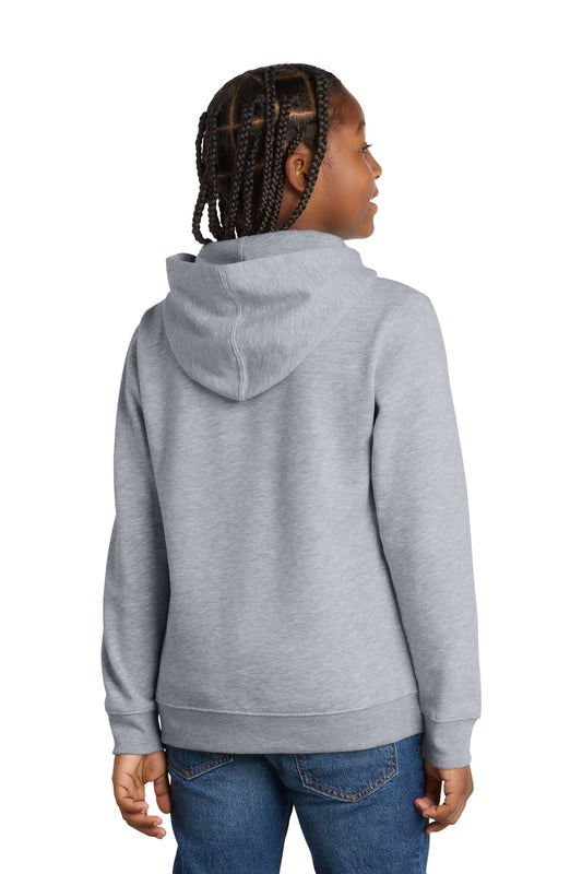 District Youth VITFleece Hoodie DT6100Y Light Heather Grey