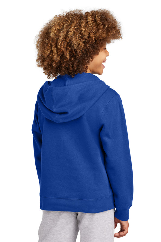District Youth VIT Fleece Full-Zip Hoodie DT6102Y Deep Royal