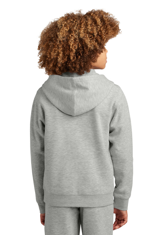 District Youth VIT Fleece Full-Zip Hoodie DT6102Y Light Heather Grey