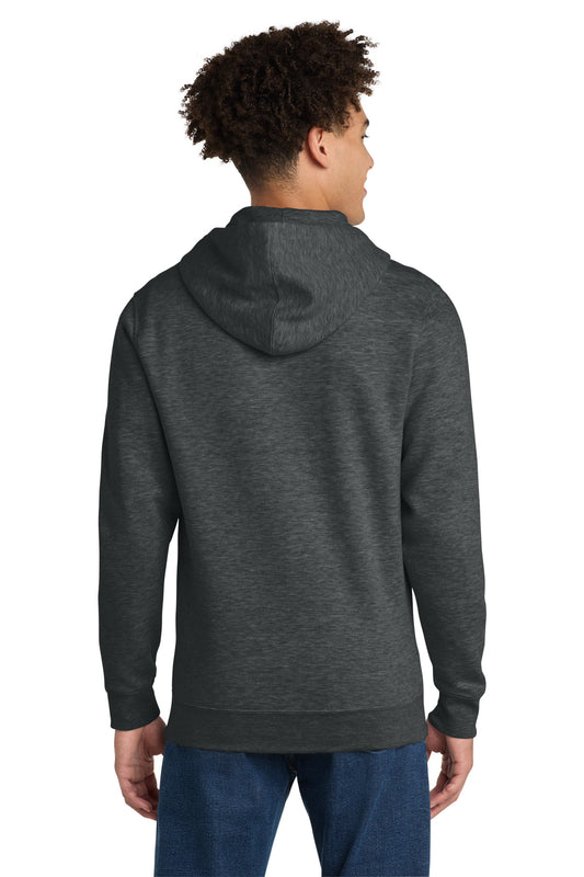 District VITFleece Full-Zip Hoodie DT6102 Heathered Charcoal