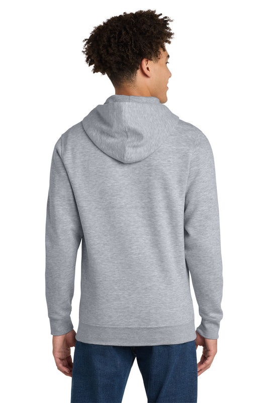 District VITFleece Full-Zip Hoodie DT6102 Light Heather Grey