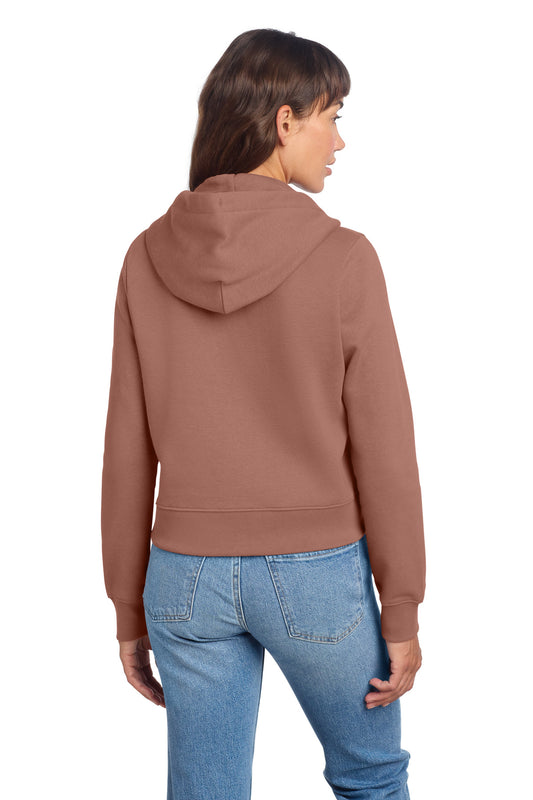 District Women's VIT Fleece Full-Zip Hoodie DT6103 Desert Rose