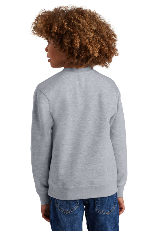 District Youth VIT Fleece Crew DT6104Y Light Heather Grey
