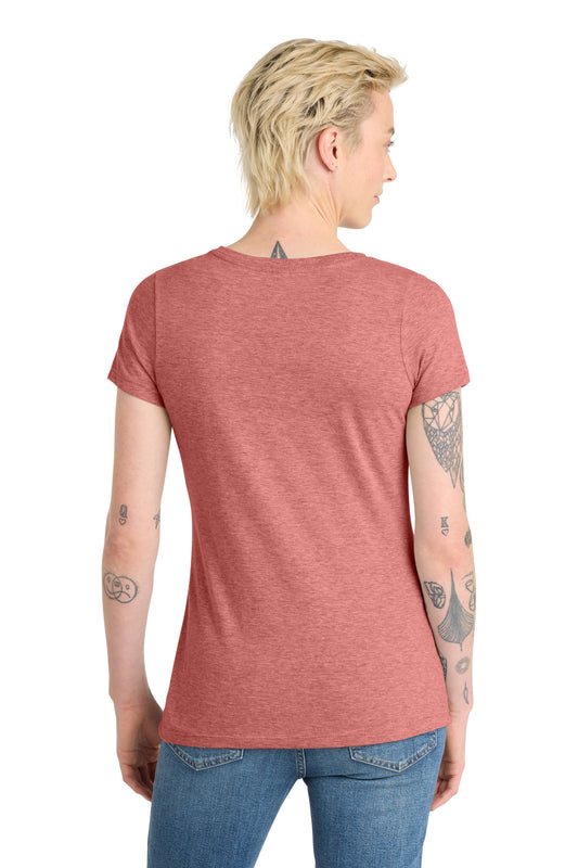 District Women's Very Important Tee V-Neck DT6503 Blush Frost