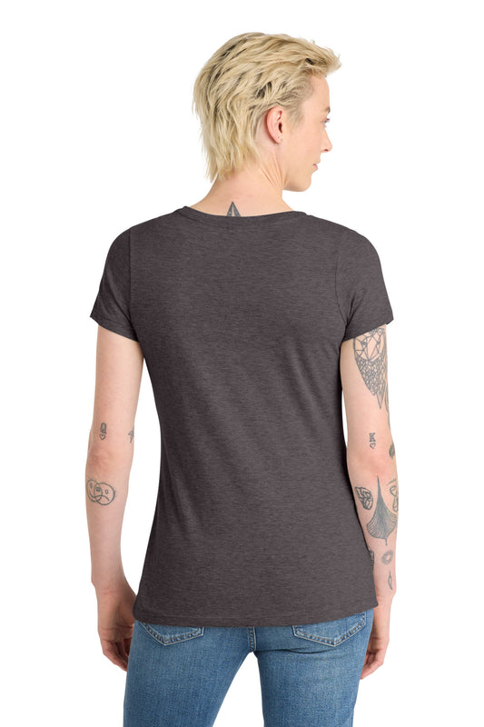 District Women's Very Important Tee V-Neck DT6503 Heathered Charcoal