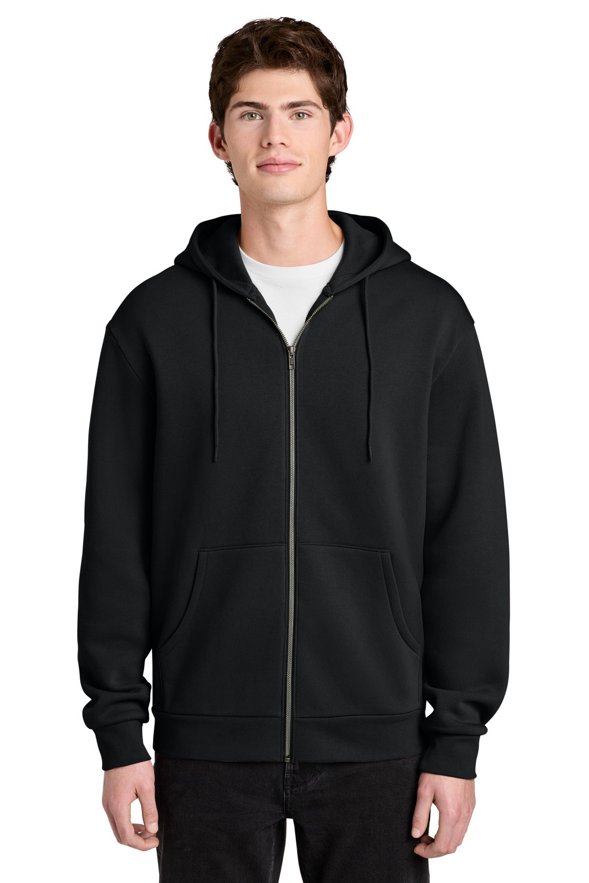 District MelloFleece Full-Zip Hoodie DT6702 Black