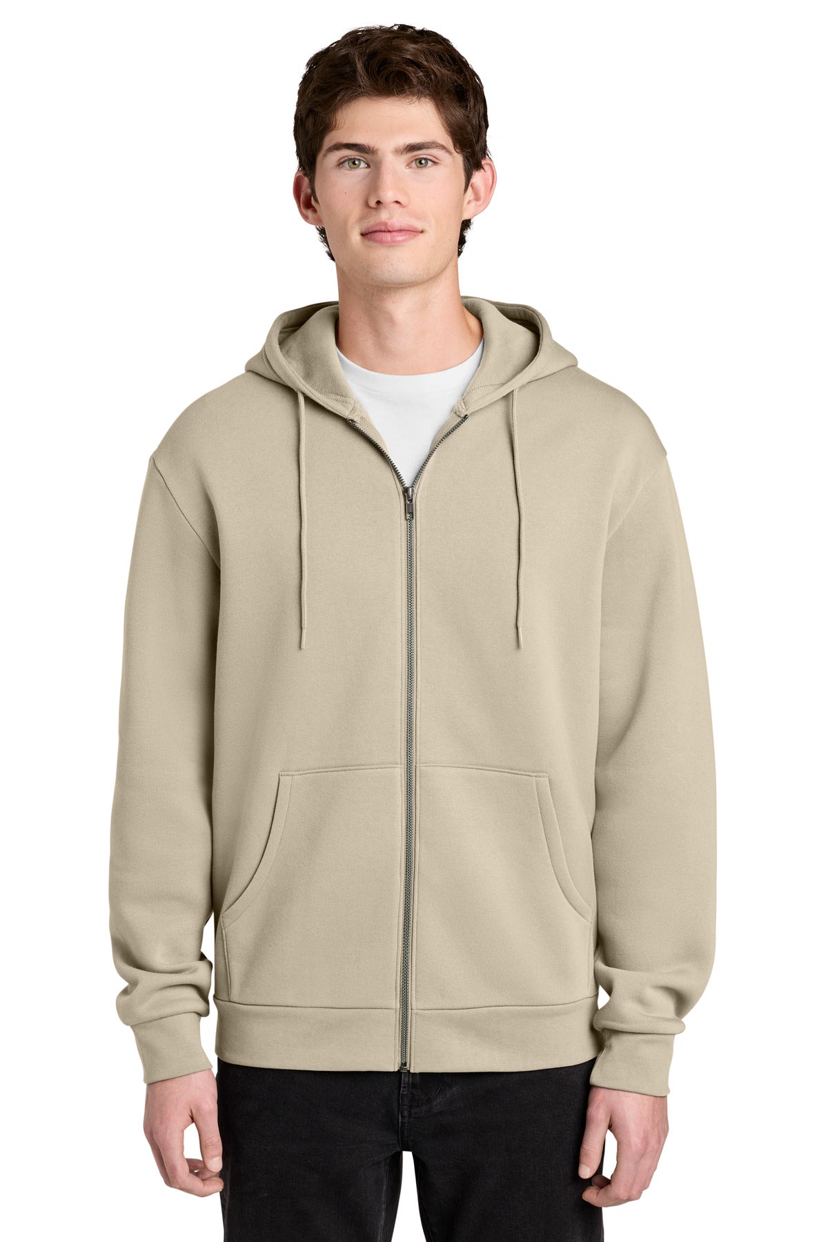 District MelloFleece Full-Zip Hoodie DT6702 Chai