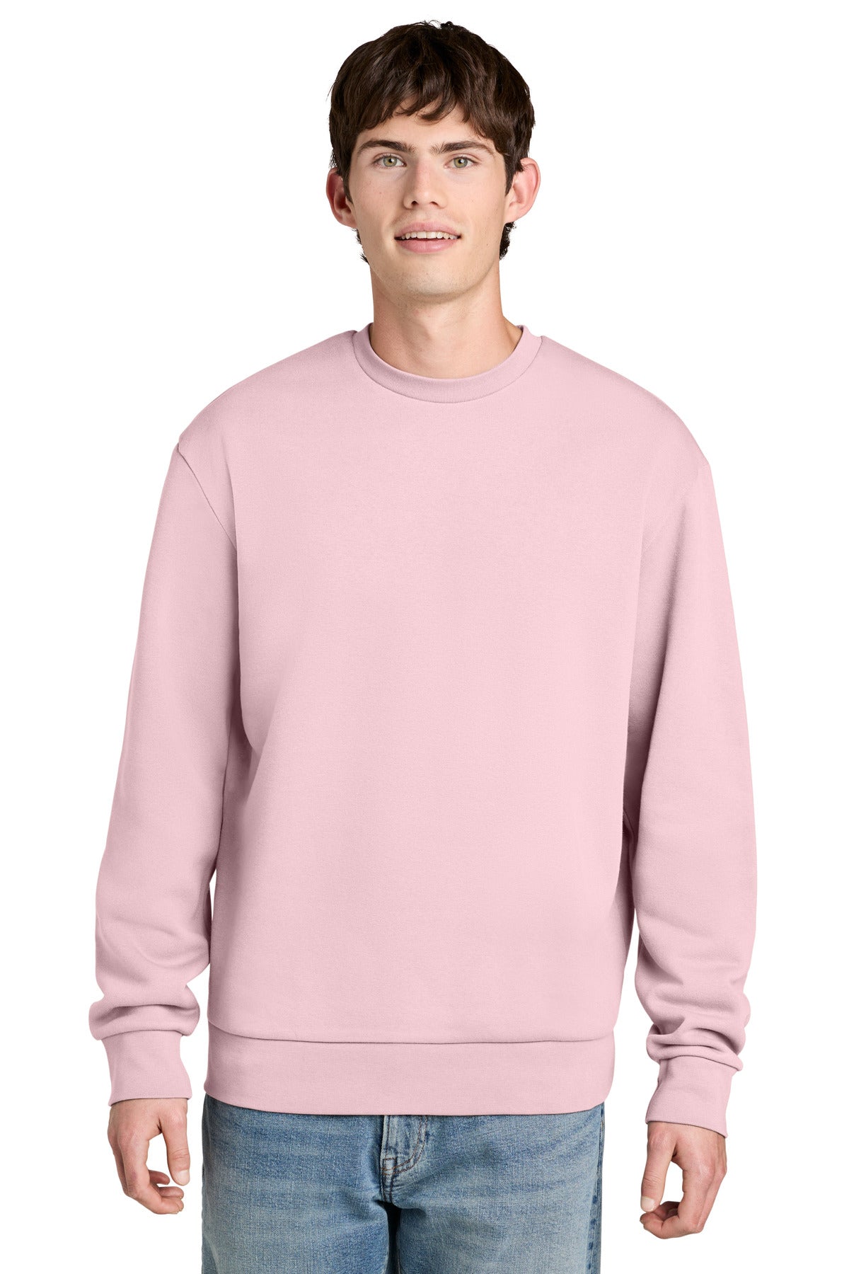 District MelloFleece Crew DT6704 Carnation Pink