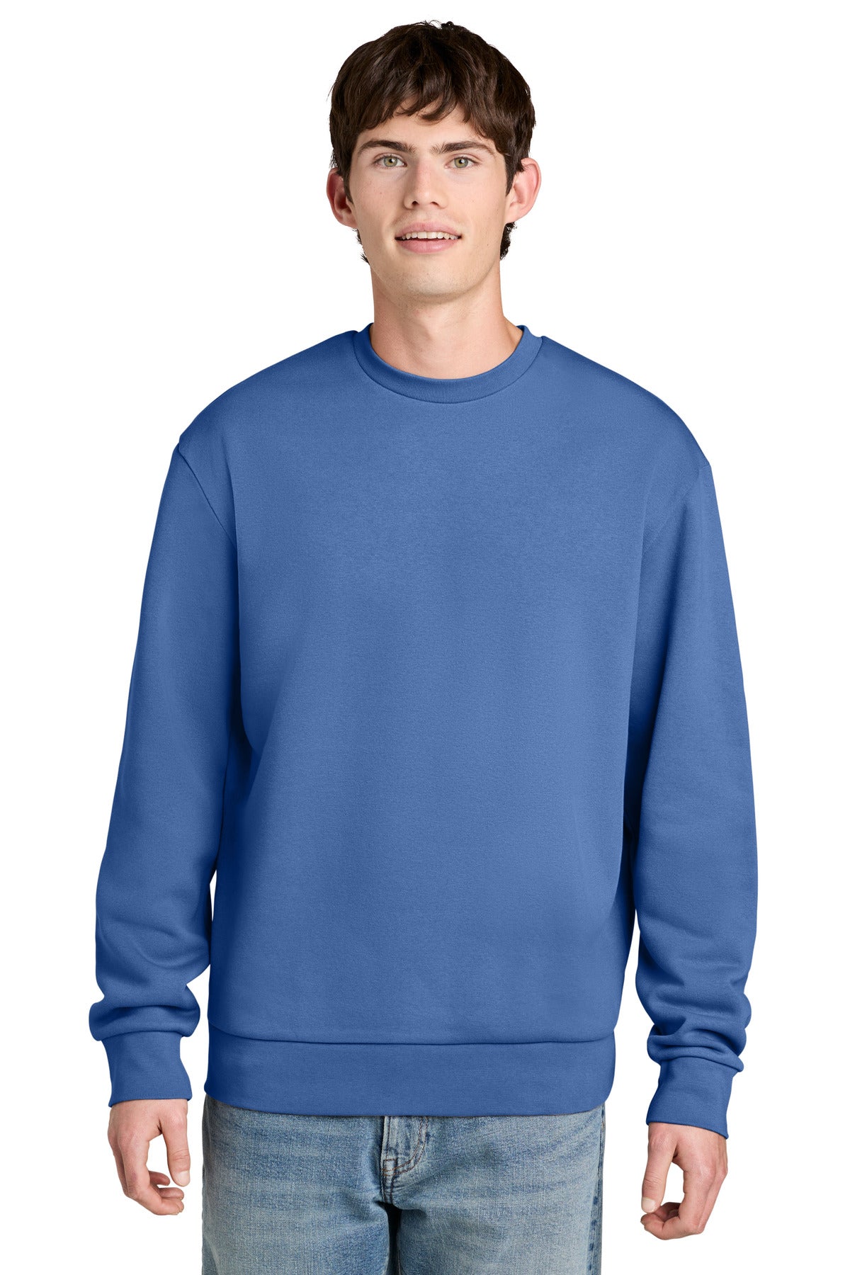 District MelloFleece Crew DT6704 Cornflower Blue