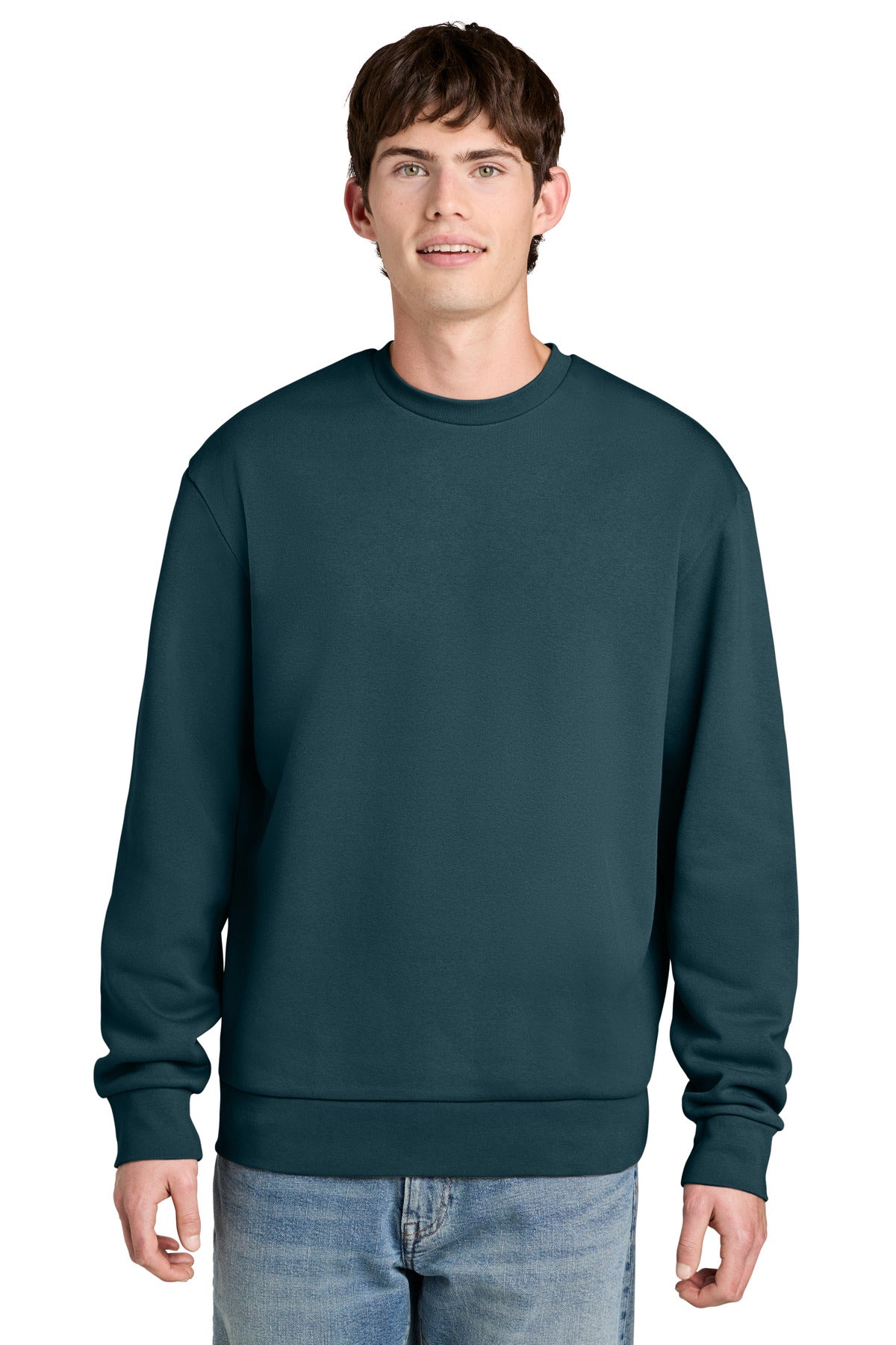 District MelloFleece Crew DT6704 Deep Cyan
