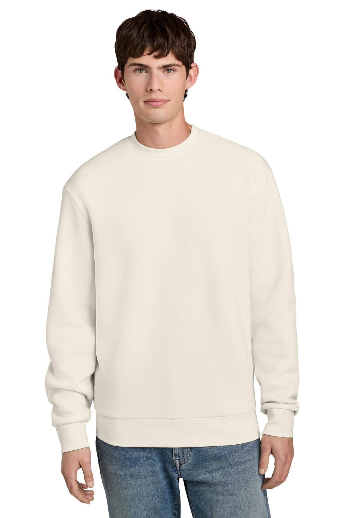 District MelloFleece Crew DT6704 Ivory