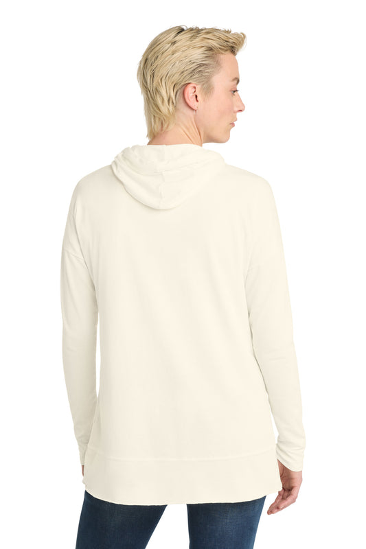 District Women's Featherweight French Terry Hoodie DT671 Gardenia