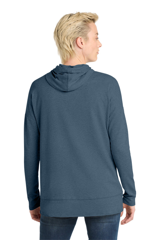 District Women's Featherweight French Terry Hoodie DT671 Washed Indigo