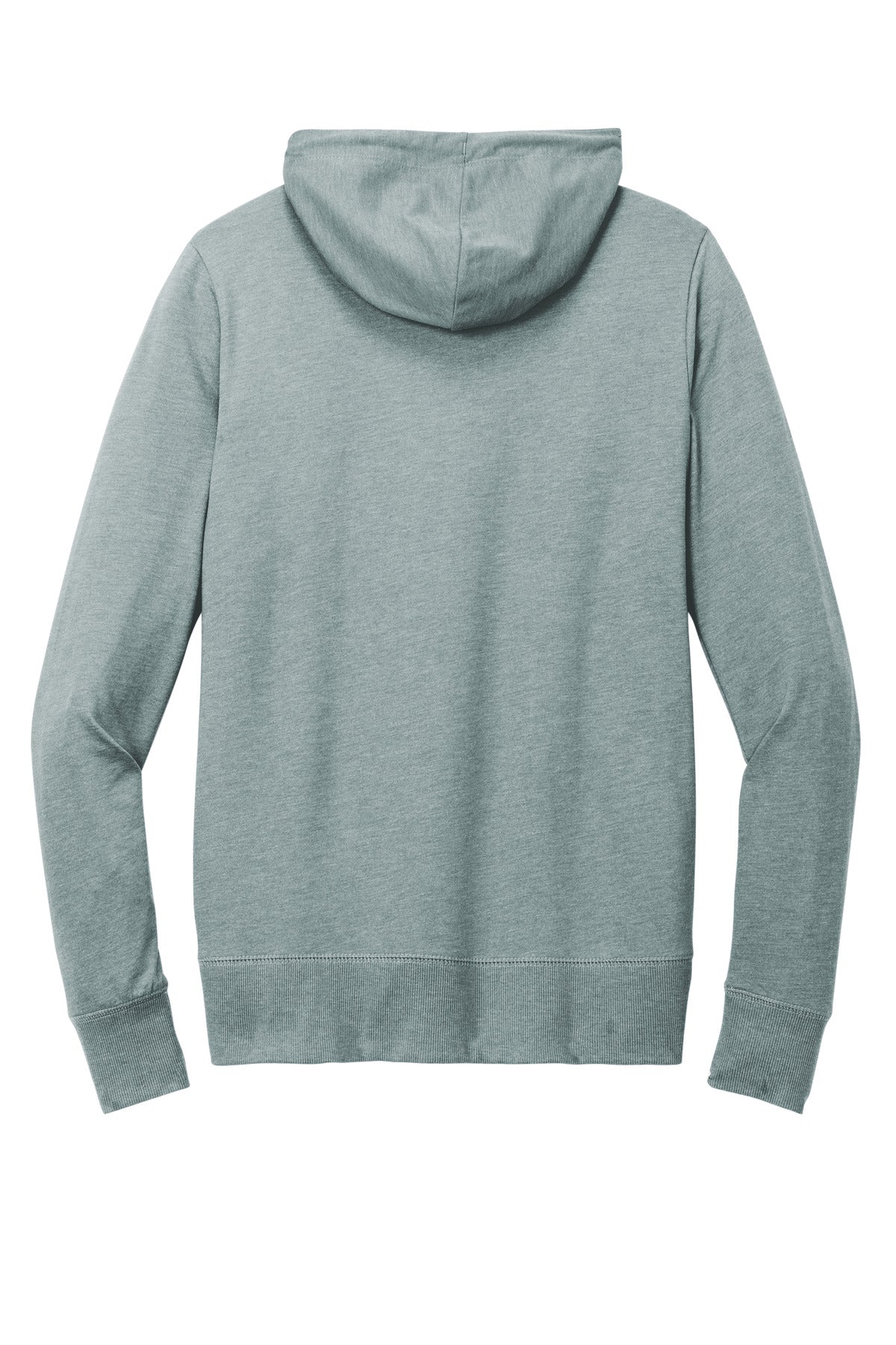 District Women's Featherweight French Terry Full-Zip Hoodie DT673 Flint Blue Heather