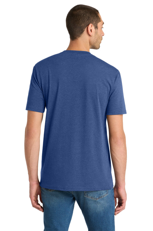 District Flex Tee DT7500 Heathered Deep Royal