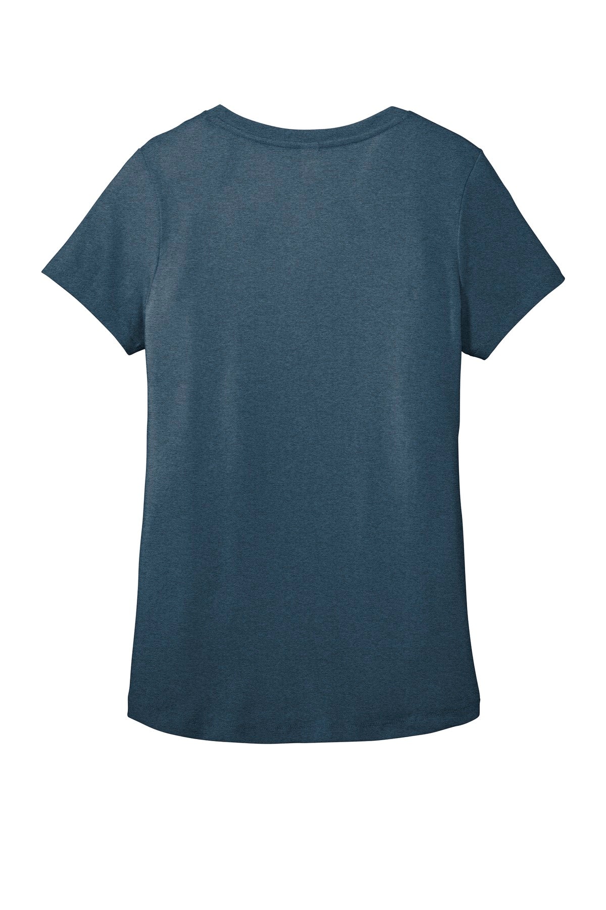 District Women's Flex Scoop Neck Tee DT7501 Heathered Neptune Blue