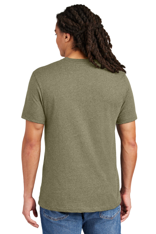 District Re-Tee DT8000 Light Olive Heather