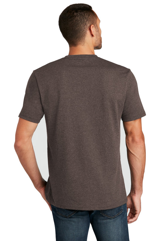 District Re-Tee DT8000 Deep Brown Heather