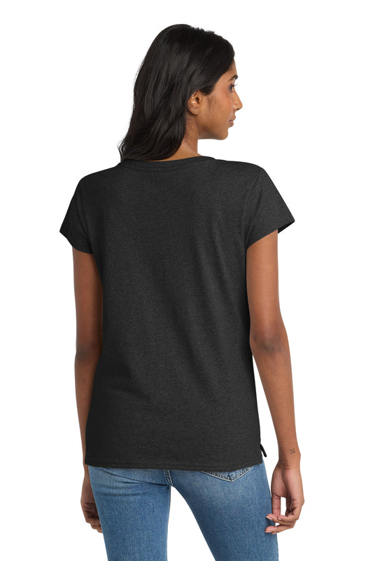 District Women's Re-Tee V-Neck DT8001 Charcoal Heather