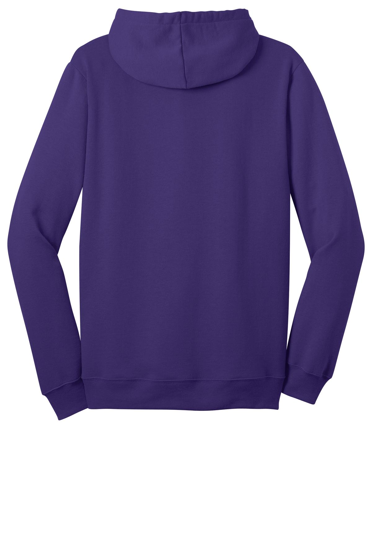 District The Concert Fleece Full-Zip Hoodie DT800 Purple