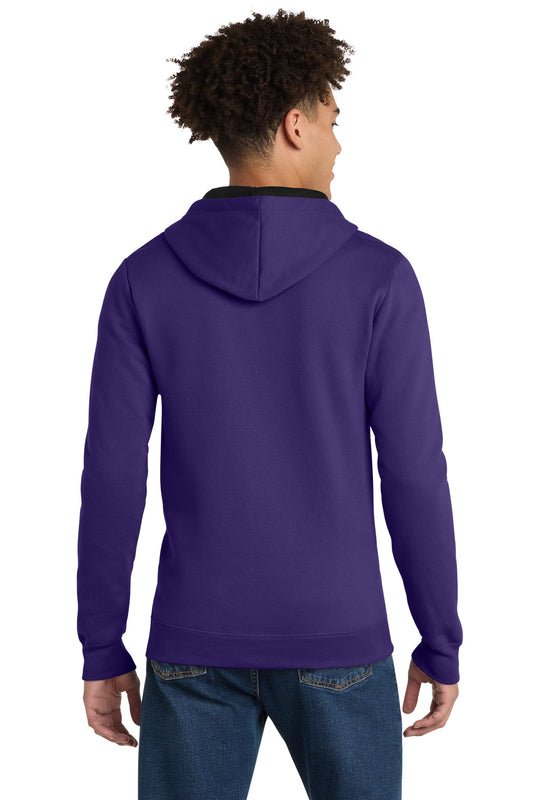 District The Concert Fleece Full-Zip Hoodie DT800 Purple
