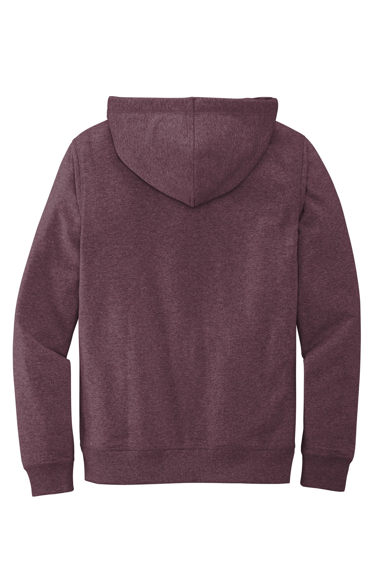 District Re-FleeceHoodie DT8100 Maroon Heather