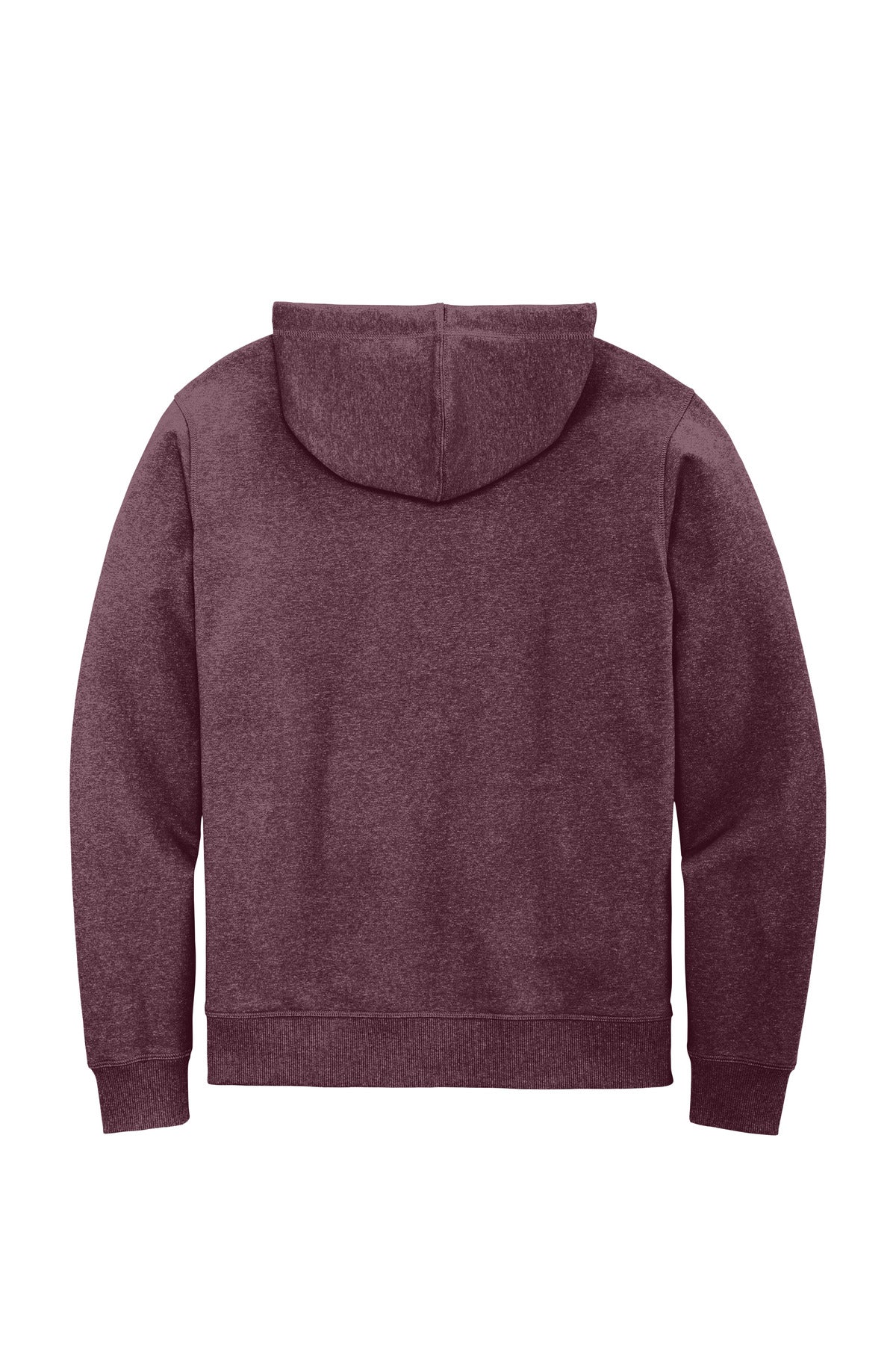 District Re-FleeceFull-Zip Hoodie DT8102 Maroon Heather