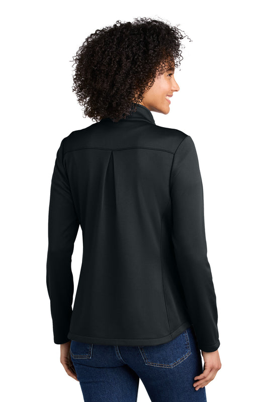 Eddie Bauer Women's Smooth Mid Layer Fleece 1/2-Zip EB2370 Black