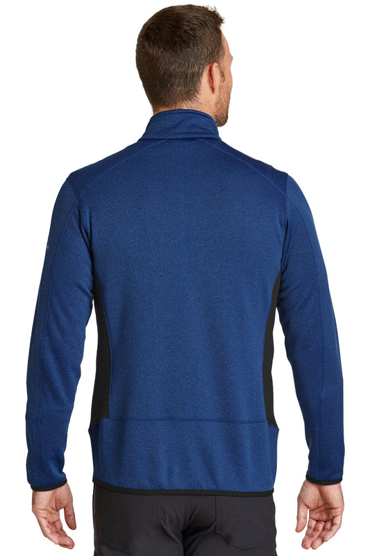 Eddie Bauer Full-Zip Heather Stretch Fleece Jacket. EB238 Blue Heather
