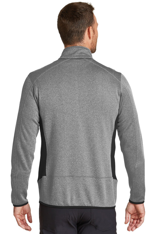 Eddie Bauer Full-Zip Heather Stretch Fleece Jacket. EB238 Grey Heather