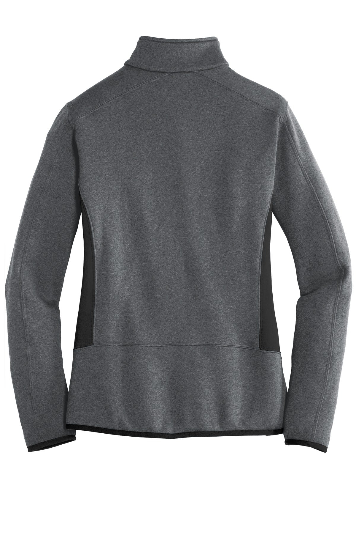 Eddie Bauer Women's Full-Zip Heather Stretch Fleece Jacket. EB239 Dark Charcoal Heather