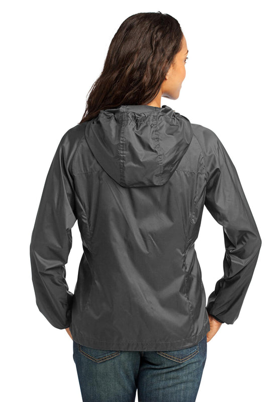 Eddie Bauer Women's Packable Wind Jacket. EB501 Grey Steel