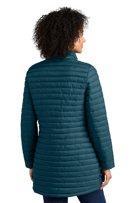 Eddie Bauer Women's Packable Quilted Full-Zip EB515 Adriatic Blue