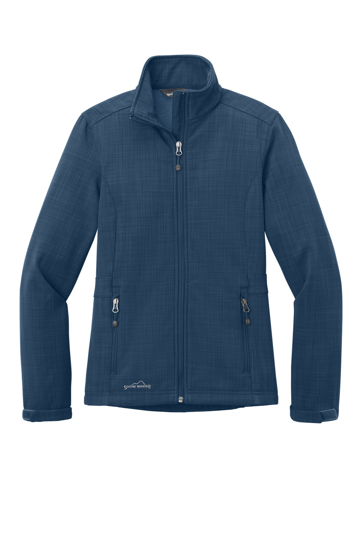 Eddie Bauer Women's Shaded Crosshatch Soft Shell Jacket EB533 Blue