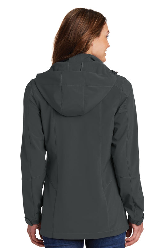 Eddie Bauer Women's Hooded Soft Shell Parka. EB537 Grey Steel