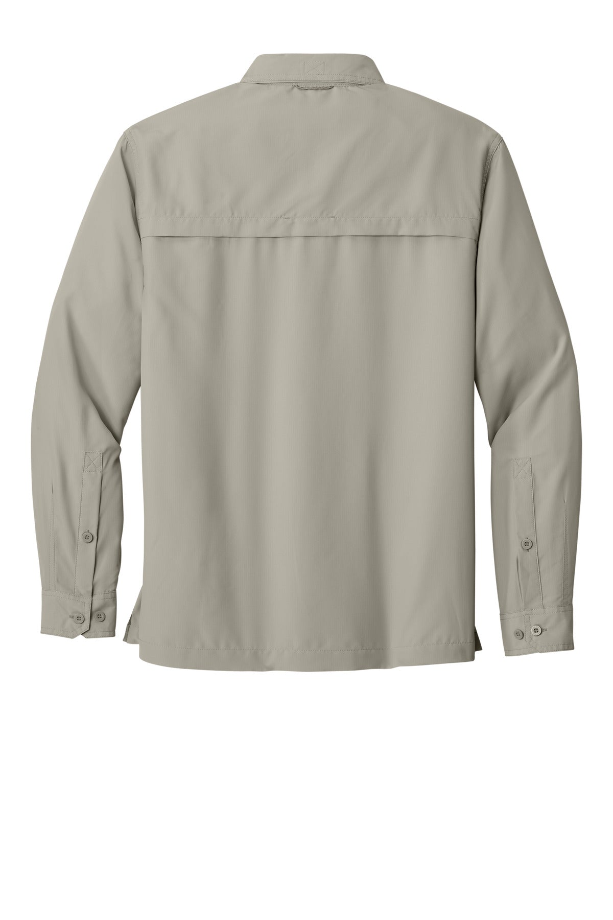Eddie Bauer Long Sleeve Performance Fishing Shirt. EB600 Driftwood