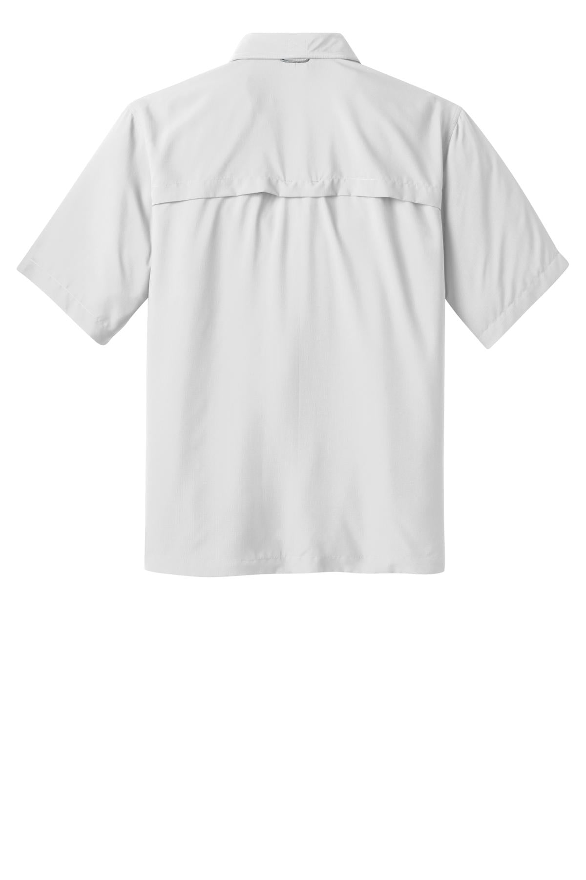 Eddie Bauer Short Sleeve Performance Fishing Shirt EB602 White
