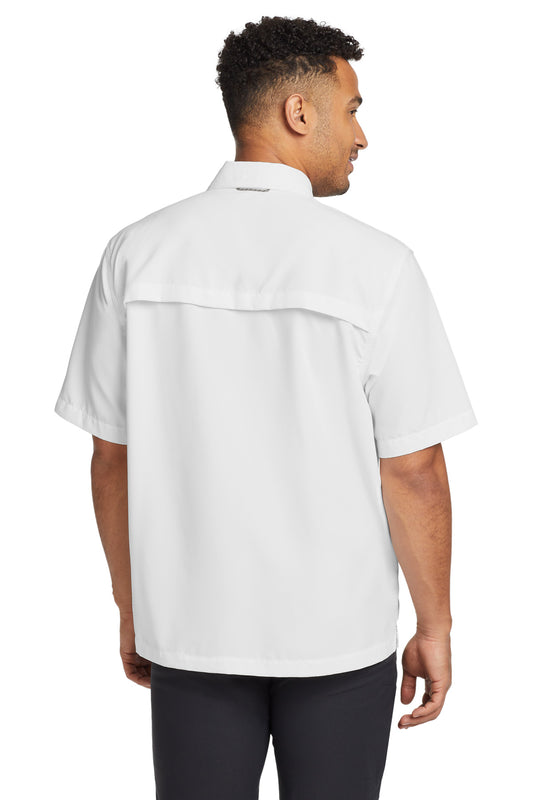 Eddie Bauer Short Sleeve Performance Fishing Shirt EB602 White